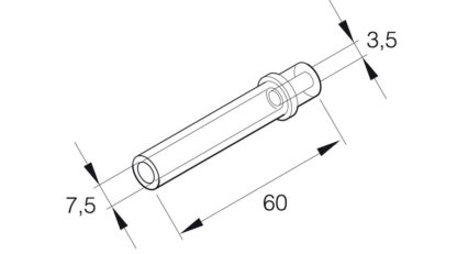 Adapter, kütusetorule, 7.5mm - 3.5mm
