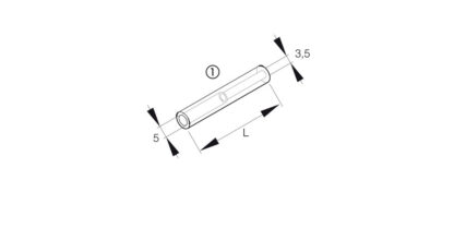 Adapter, kütusele, 3.5 > 5 mm