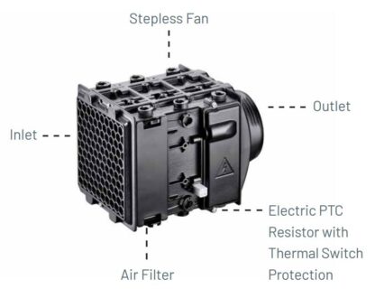 Õhksoojendi, 230V, E-airtronic GDF